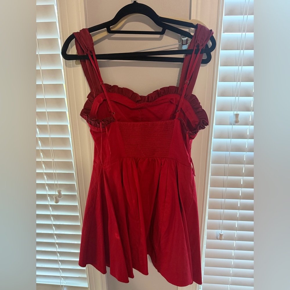 Free People Red Mini Dress - Picture 3 of 5